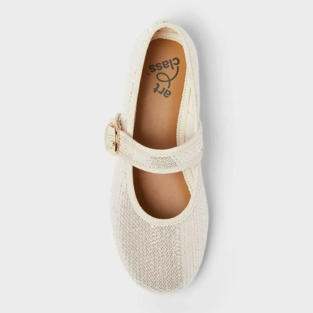 Kids' Quilla Ballet Flats - art class Gold 2